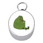 Groyper Pepe The Frog original funny Kekistan meme  Mini Silver Compasses Front