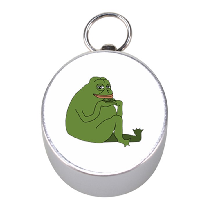 Groyper Pepe The Frog original funny Kekistan meme  Mini Silver Compasses