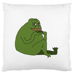 Groyper Pepe The Frog original funny Kekistan meme  Large Flano Cushion Case (One Side)