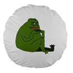 Groyper Pepe The Frog original funny Kekistan meme  Large 18  Premium Flano Round Cushions Front