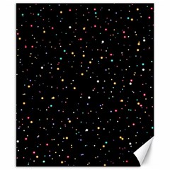 Abstract Colorful Glitters Background Vector Canvas 8  X 10  by Vaneshart