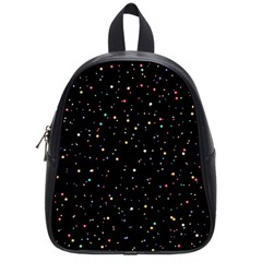 Abstract Colorful Glitters Background Vector School Bag (small) by Vaneshart