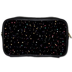 Abstract Colorful Glitters Background Vector Toiletries Bag (two Sides) by Vaneshart