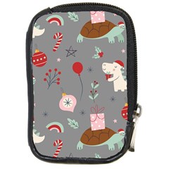 Funny Christmas Pattern Compact Camera Leather Case by Vaneshart