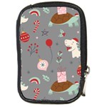 Funny Christmas Pattern Compact Camera Leather Case Front