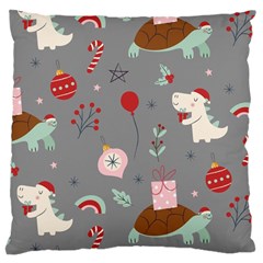 Funny Christmas Pattern Large Cushion Case (one Side) by Vaneshart