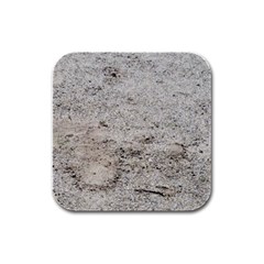 Sand Abstract Rubber Square Coaster (4 Pack)  by Fractalsandkaleidoscopes