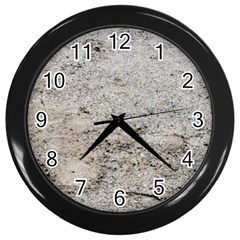 Sand Abstract Wall Clock (black) by Fractalsandkaleidoscopes