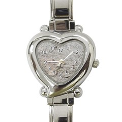 Sand Abstract Heart Italian Charm Watch by Fractalsandkaleidoscopes