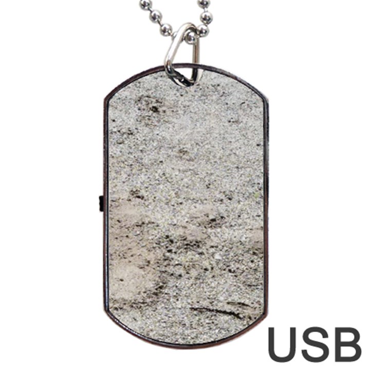 Sand Abstract Dog Tag USB Flash (One Side)