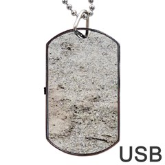 Sand Abstract Dog Tag Usb Flash (two Sides) by Fractalsandkaleidoscopes