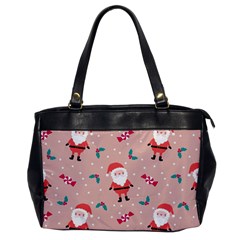 Cute Christmas Santa Seamless Pattern Oversize Office Handbag by Vaneshart