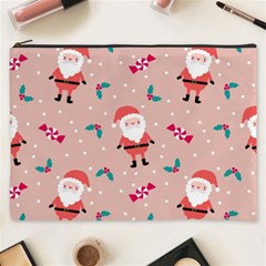 Cute Christmas Santa Seamless Pattern Cosmetic Bag (xxxl) by Vaneshart