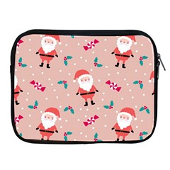 Cute Christmas Santa Seamless Pattern Apple Ipad 2/3/4 Zipper Cases by Vaneshart