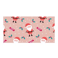 Cute Christmas Santa Seamless Pattern Satin Wrap by Vaneshart