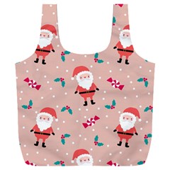 Cute Christmas Santa Seamless Pattern Full Print Recycle Bag (xxl) by Vaneshart