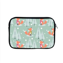 Cute Fox Christmas Winter Seamless Pattern Apple Macbook Pro 15  Zipper Case by Vaneshart