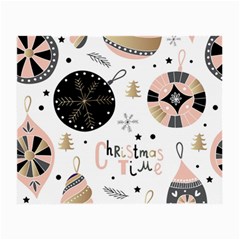 Christmas Time Small Glasses Cloth by Vaneshart