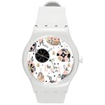 Christmas Time Round Plastic Sport Watch (M) Front