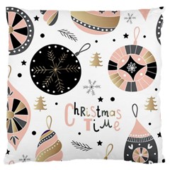 Christmas Time Large Cushion Case (two Sides) by Vaneshart