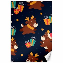 Colorful Funny Christmas Pattern Canvas 20  X 30  by Vaneshart