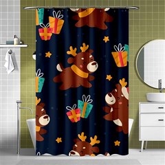 Colorful Funny Christmas Pattern Shower Curtain 48  X 72  (small)  by Vaneshart