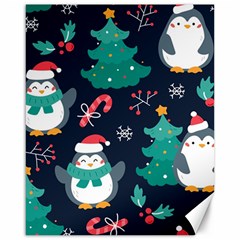 Colorful Funny Christmas Pattern Canvas 16  X 20  by Vaneshart