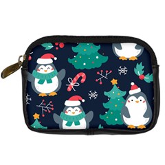 Colorful Funny Christmas Pattern Digital Camera Leather Case by Vaneshart