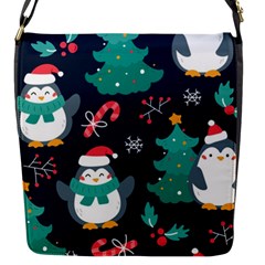 Colorful Funny Christmas Pattern Flap Closure Messenger Bag (s) by Vaneshart