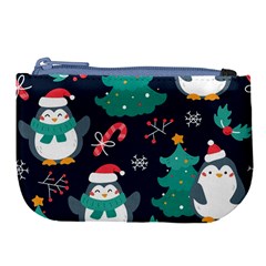 Colorful Funny Christmas Pattern Large Coin Purse by Vaneshart