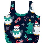 Colorful Funny Christmas Pattern Full Print Recycle Bag (XXXL) Front