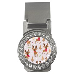 Christmas Seamless Pattern With Reindeer Money Clips (cz)  by Vaneshart