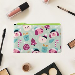 Pattern Funny Christmas Ho Ho Ho Cosmetic Bag (xs) by Vaneshart