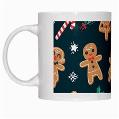 Colourful Funny Christmas Pattern White Mugs