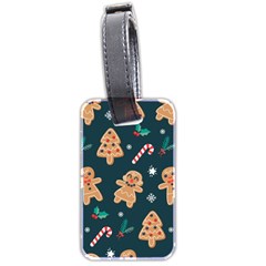 Colourful Funny Christmas Pattern Luggage Tag (two Sides) by Vaneshart