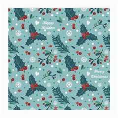 Seamless Pattern With Berries Leaves Medium Glasses Cloth