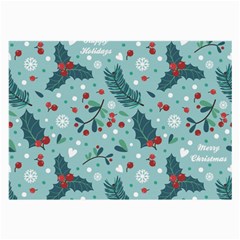 Seamless Pattern With Berries Leaves Large Glasses Cloth