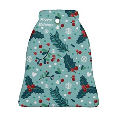 Seamless Pattern With Berries Leaves Ornament (Bell)