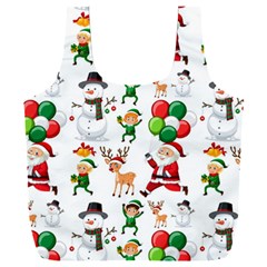 Seamless Pattern Christmas Full Print Recycle Bag (xxl) by Vaneshart