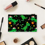 Christmas Funny Pattern Dinosaurs Cosmetic Bag (Small) Back