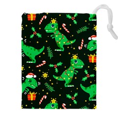 Christmas Funny Pattern Dinosaurs Drawstring Pouch (5xl)