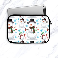 Christmas Snowman Seamless Pattern Apple Ipad Mini Zipper Cases by Vaneshart