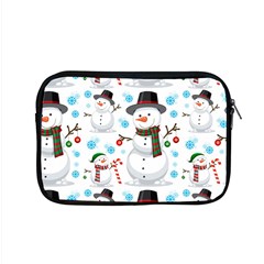 Christmas Snowman Seamless Pattern Apple Macbook Pro 15  Zipper Case by Vaneshart