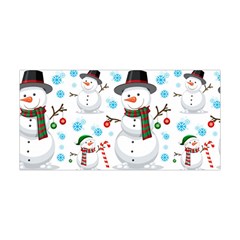 Christmas Snowman Seamless Pattern Yoga Headband by Vaneshart