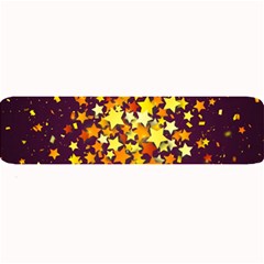 Colorful Confetti Stars Paper Particles Scattering Randomly Dark Background With Explosion Golden St Large Bar Mats by Vaneshart