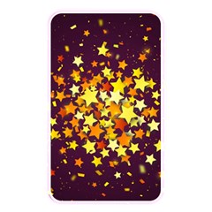 Colorful Confetti Stars Paper Particles Scattering Randomly Dark Background With Explosion Golden St Memory Card Reader (rectangular) by Vaneshart