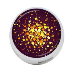 Colorful Confetti Stars Paper Particles Scattering Randomly Dark Background With Explosion Golden St 4-port Usb Hub (two Sides) by Vaneshart