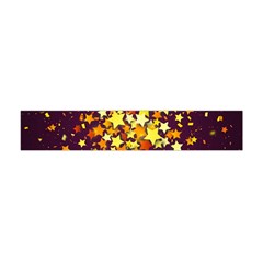 Colorful Confetti Stars Paper Particles Scattering Randomly Dark Background With Explosion Golden St Flano Scarf (mini) by Vaneshart