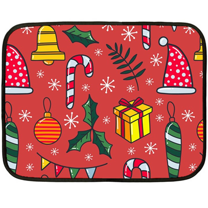 Colorful Funny Christmas Pattern Double Sided Fleece Blanket (Mini) 