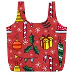 Colorful Funny Christmas Pattern Full Print Recycle Bag (XL) Front